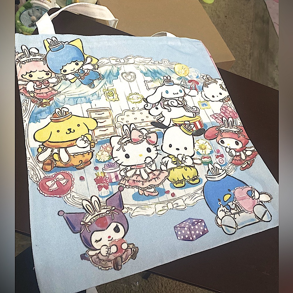 Sanrio family tote bag